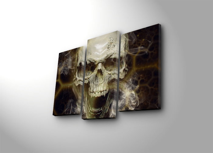 Wallity 3PATDACT-17 Lienzo Decorativo Iluminado con LED (3 Piezas)